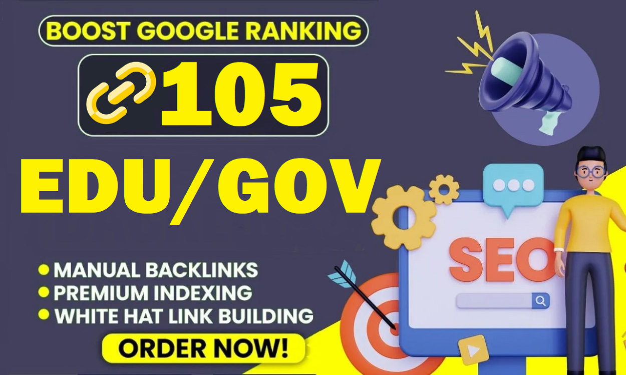 105 EDU profile Blog and edu blog comments Mixed manual SEO backlinks